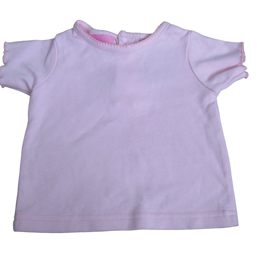 Hopscotch Pullover T Shirt Toddler Girls 12M Pink Short Sleeve Crew Neck Top Tee